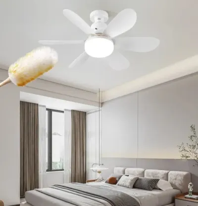 E27 Screw-In Ceiling Fan Light White LED Fan Lamp