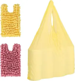 Sacolas reutilizáveis para compras com alças (embalagem com 2), sacolas grandes elásticas para mercadorias, para compras