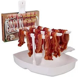 Prato para bacon micro-ondas original Makin Bacon