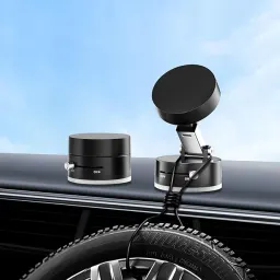 Soporte magnético para coche con vacío mejorado, soporte para teléfono de coche con ventosa fuerte, soporte para teléfono plegable y retráctil
