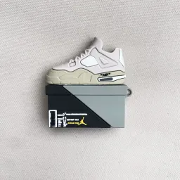 Funda para AirPods con diseño de caja de zapatillas streetwear, compatible con AirPods Pro (1ª/2ª Gen) y AirPods (3ª Gen), funda protectora de silicona Bluetooth