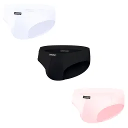3PCS Calzoncillos Bóxer Cómodos y Suaves para Hombre, Sexy Bikini U Convexa, Ropa Interior para Hombre, Deportivos Transpirables de Cintura Baja, Calzoncillos Triángulo