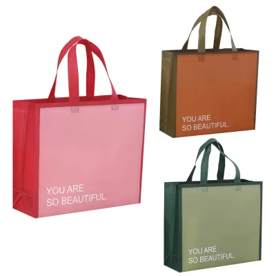 Precio de fábrica, bolsa de compras no tejida reutilizable ecológica de alta calidad para tu marca, con normativas de embalaje de la UE