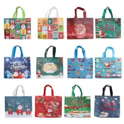パーソナライズカスタム不織布クリスマス収納バッグ、ギフトラッピングサックパーティーデコレーション用品、ミックスオーダー受付