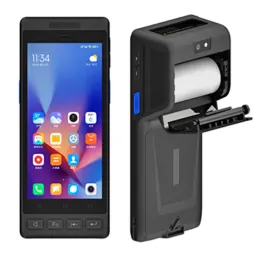 Terminal portátil PDAs, impressora térmica POS, Android 14, leitor de código de barras, UHF RFID, com NFC, para logística e inventário, da fábrica mais barata