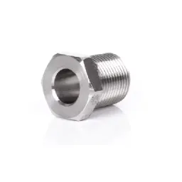ملحق أنابيب من الفولاذ المقاوم للصدأ عالي الجودة 304/316/316L، برغي CNC، بوش سداسي، مخفض، كم ملولب ذكر، تشطيب عادي من الدرجة