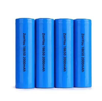 Batería de iones de litio ZonYou 18650 de 2000 mAh, 2200 mAh, 2500 mAh, 2600 mAh, 3000 mAh y 3400 mAh para baterías externas portátiles, altavoces Bluetooth y ventiladores.