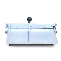 Plegadora manual de acero inoxidable para bordes de cuero de 30 cm (12 pulgadas), para doblar y plegar bordes de bolsos y carteras.