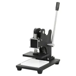 Máquina de troquelado manual para cuero, pequeña prensa de clic para cortar tela y cuero.