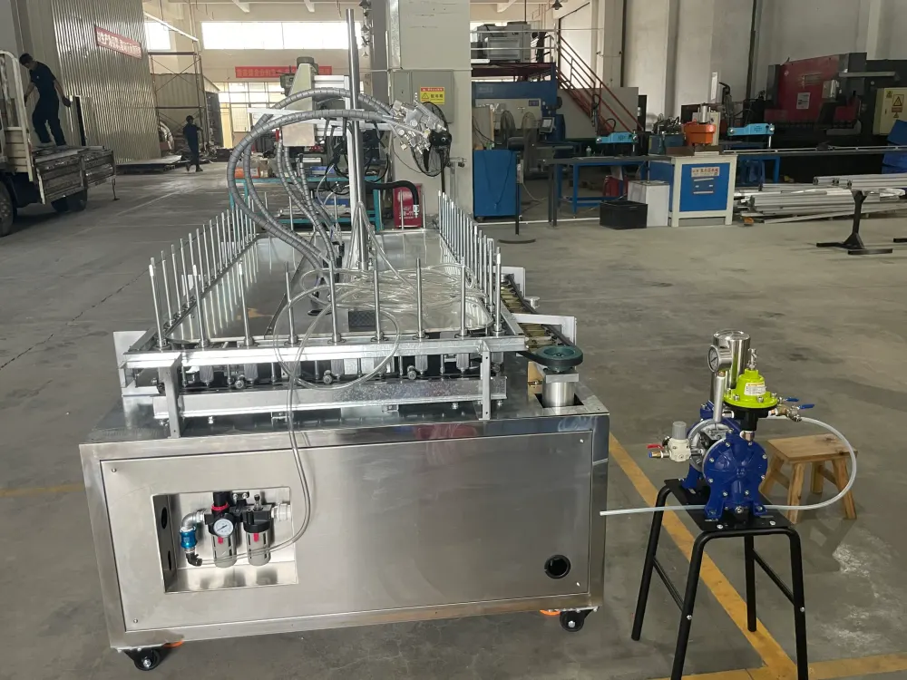 高效旋轉式噴塗設備，UV 固化頂漆/底漆，適用於木材、金屬、汽車零件、塑膠的塗裝，以及噴漆房