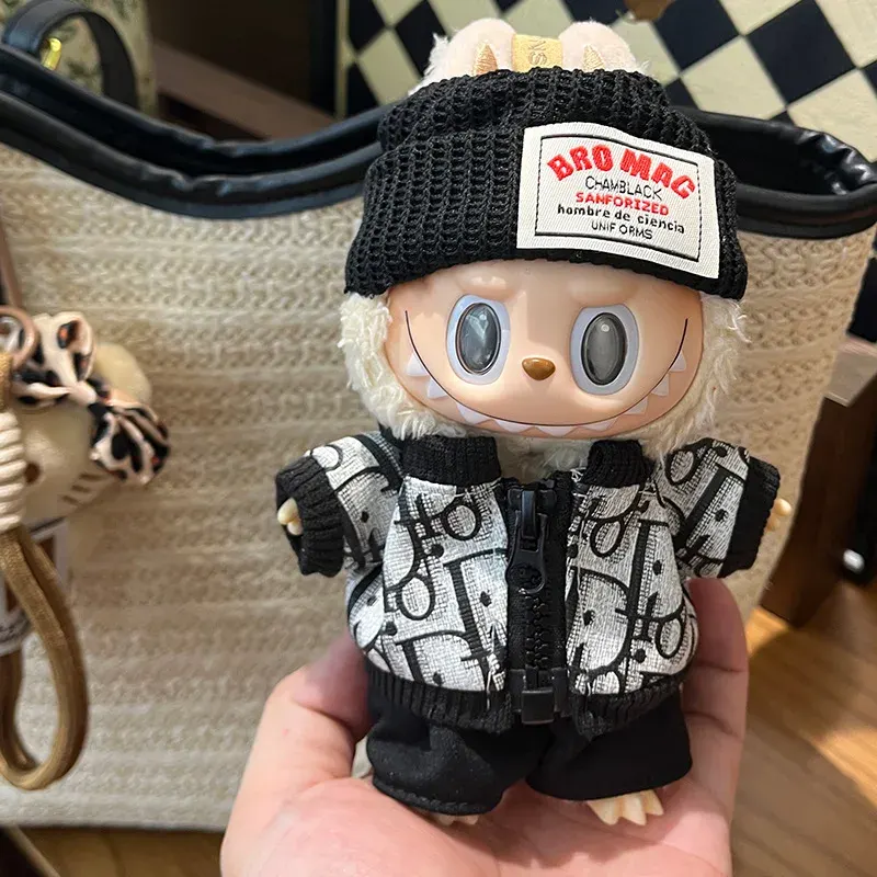 Figuras Labubu de 17cm, vestuários para bonecos 1ª/2ª/3ª Geração, vestido de fato - vestuário