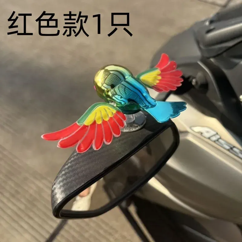 Flygande fågel motorcykel och bil kreativ vinddriven stickfri dekoration, realistisk backspegeldekoration
