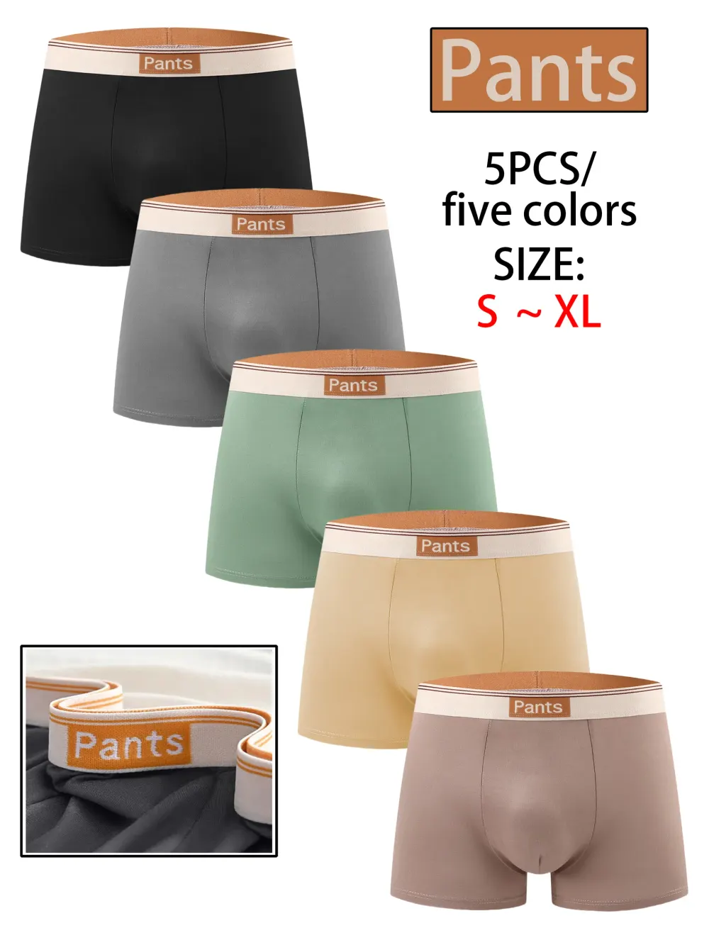 5-st Rondom“PANTS” herrunderkläder