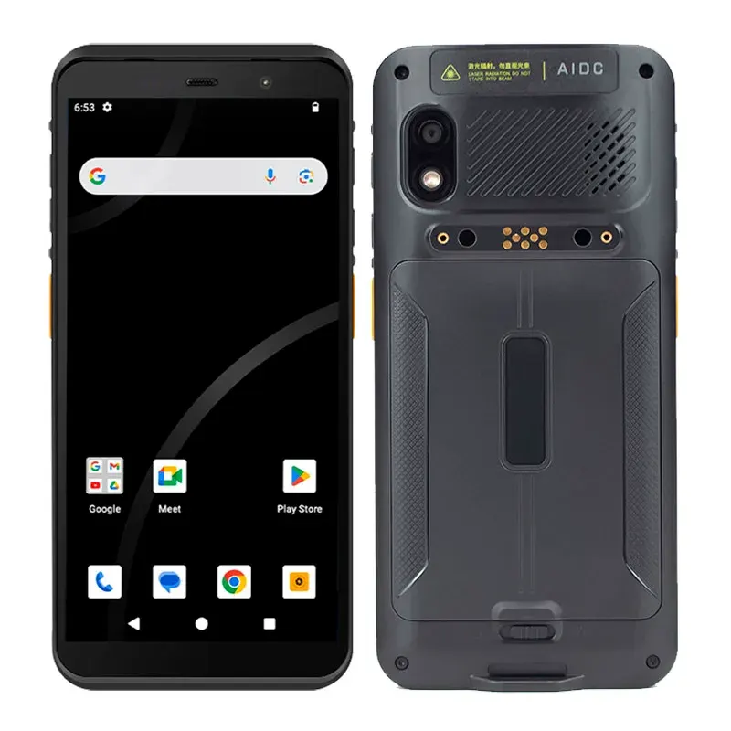 جهاز PDA متين مقاس 6 بوصات من HiDON، يعمل بنظام أندرويد 14، هاتف متين PDA، مزود بـ NFC وماسح باركود ثنائي الأبعاد، محمول جوال، PDA متين 4G، محطة طرفية محمولة