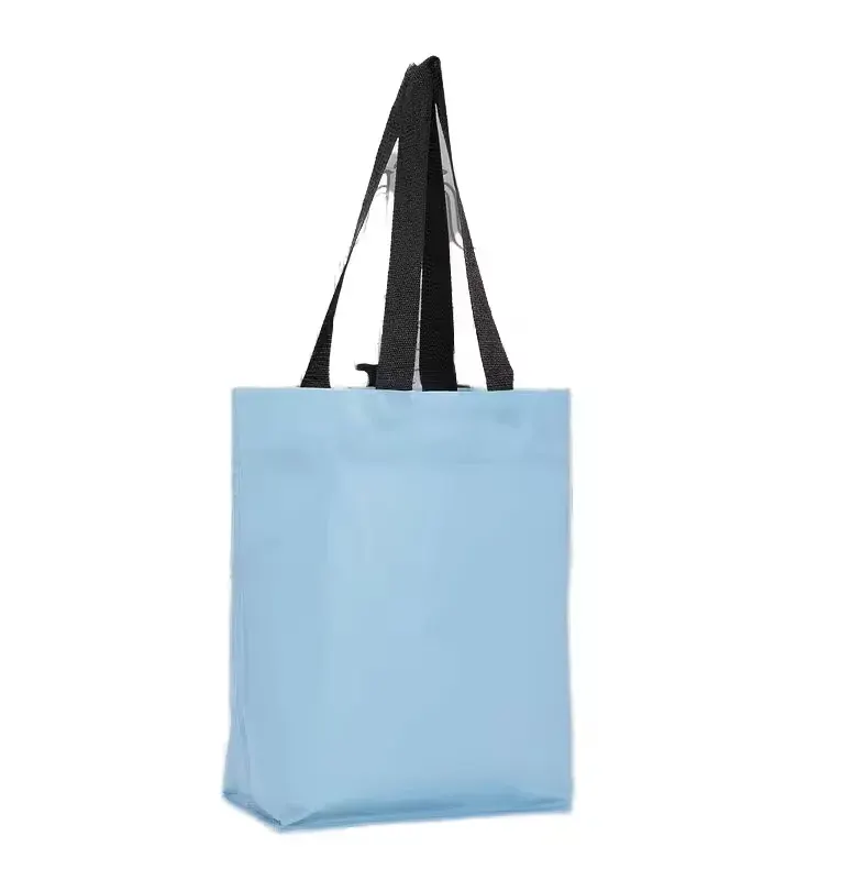 Sacos de compras reciclados ecológicos, de alta qualidade, personalizados, fáceis de transportar, impermeáveis, reutilizáveis, ideais para presentes