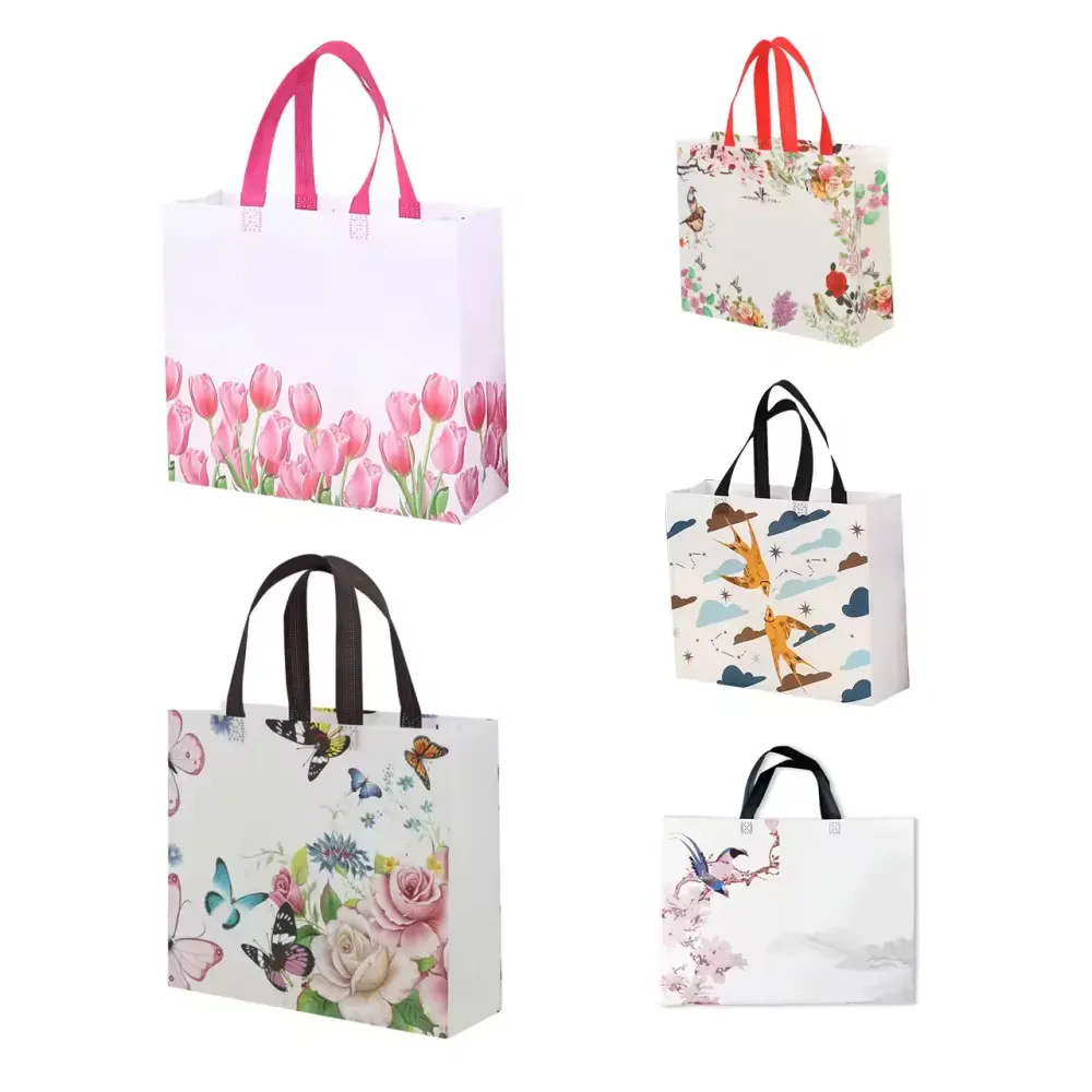 Bolso Ecológico Personalizado No Tejido Bolso de Compras Reutilizable de Moda Material No Tejido Promociones de Logotipo/Impresión