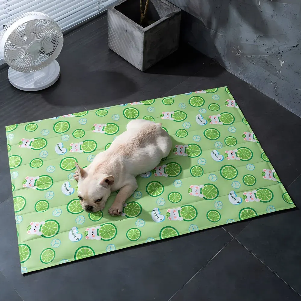 Almofada de arrefecimento para animais de estimação, tapete de verão para cães e gatos, tapete de sono não tóxico, cama de arrefecimento para alívio do calor de verão (Quantidade mínima de encomenda: 10 peças. Por favor, efetue uma encomenda de 10 ou mais itens)