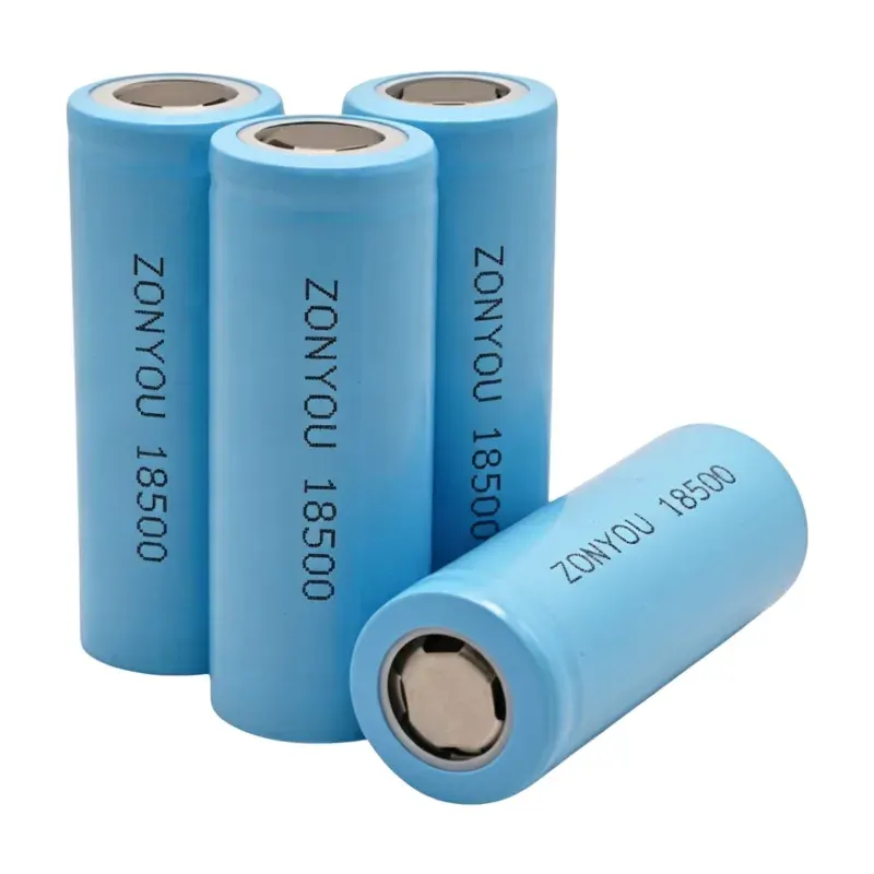 A-klassad 18500 cylindrisk cell 1000mAh 1200mAh 1500mAh 1600mAh 1800mAh 2000mAh 2400mAh uppladdningsbart Li-ionbatteri 3.7V för försäljning