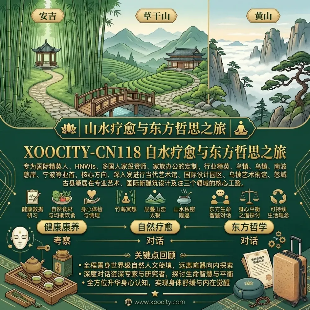 XOOCITY-CN119: رحلة الشفاء بالمنتجعات الجبلية والفلسفة الشرقية