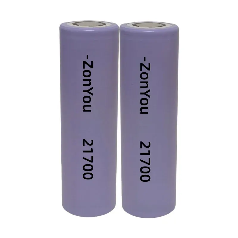A-klassad cell 21700 4000mAh 4500mAh 5000mAh cylindriska NCM litiumjonbatterier med 500 cykler livslängd för solgatlyktor