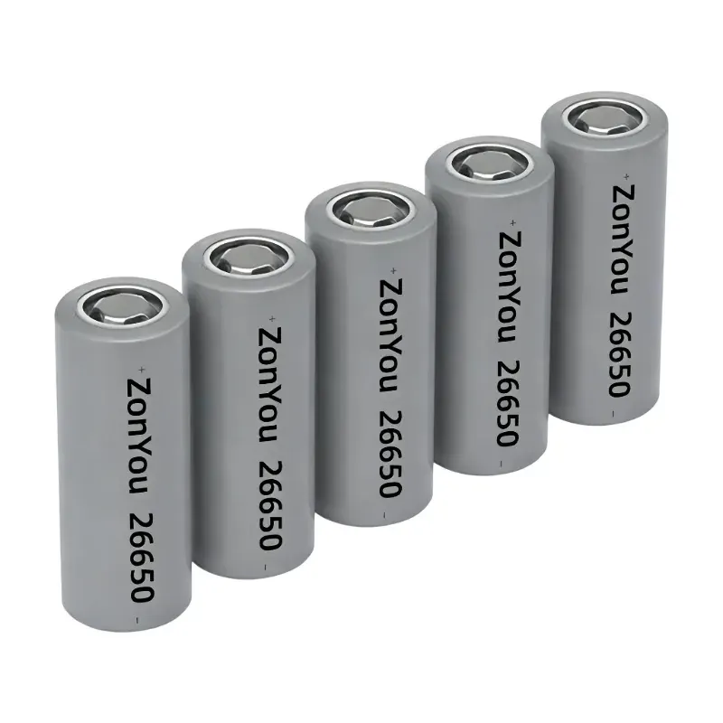 ZonYou A-klassad 4000mAh 5000mAh 26650 cylindrisk cell 3.7V litiumjonbatteri med 500 cykler för uppladdningsbara powerbankar och verktyg