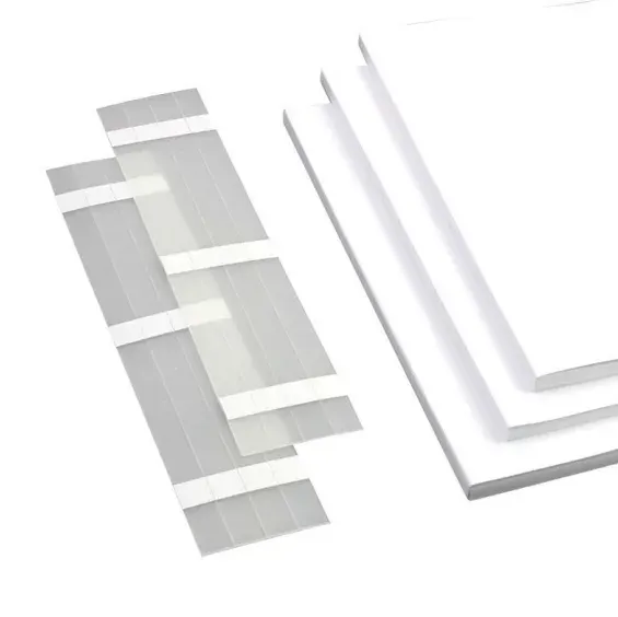 Faixa de encadernação térmica transparente de alta resistência, faixa de adesivo hot melt com posicionamento de 3 pontos, para lombadas de 2–50mm