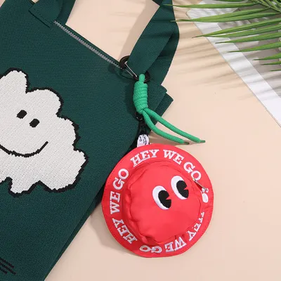 Bolsa para auscultadores com padrão de sorriso para homens, bolsa pequena