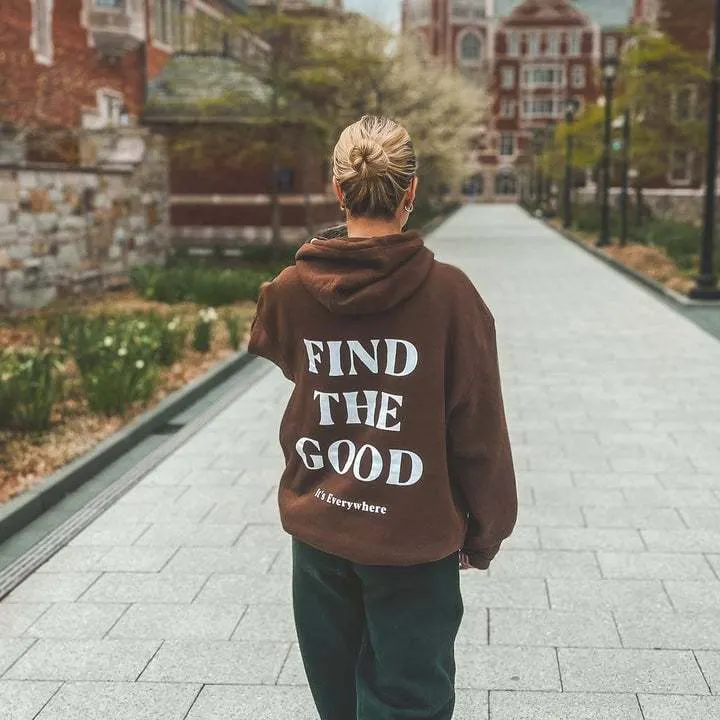Camisola com forro de lã, cores lisas e estampado de letras
