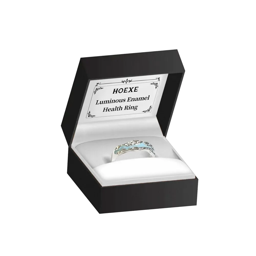 Anel de saúde com esmalte luminoso