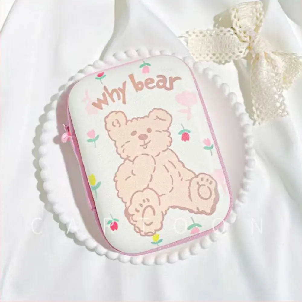 Bolsa de armazenamento de cabos de dados transparente, organizador multifuncional para carregadores digitais, portátil, para viagem e atividades ao ar livre
