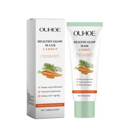 Máscara facial de cenoura para remover, limpeza suave