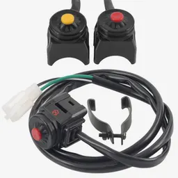 Interruptor de botão redondo de ignição e paragem para motociclo todo-o-terreno, ATV, carro de praia de quatro rodas, modificado, 50-300cc