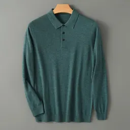 Suéter de Cachemira para Hombre de Otoño e Invierno Chaqueta Cuello de Solapa Engrosado Cálido Jersey