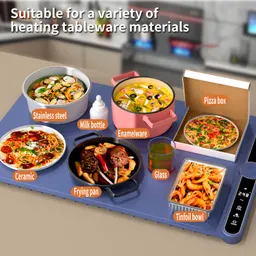 スマート暖房 家庭用 サーモスタット Food Warmer 長方形 多機能 加熱プレート 加熱