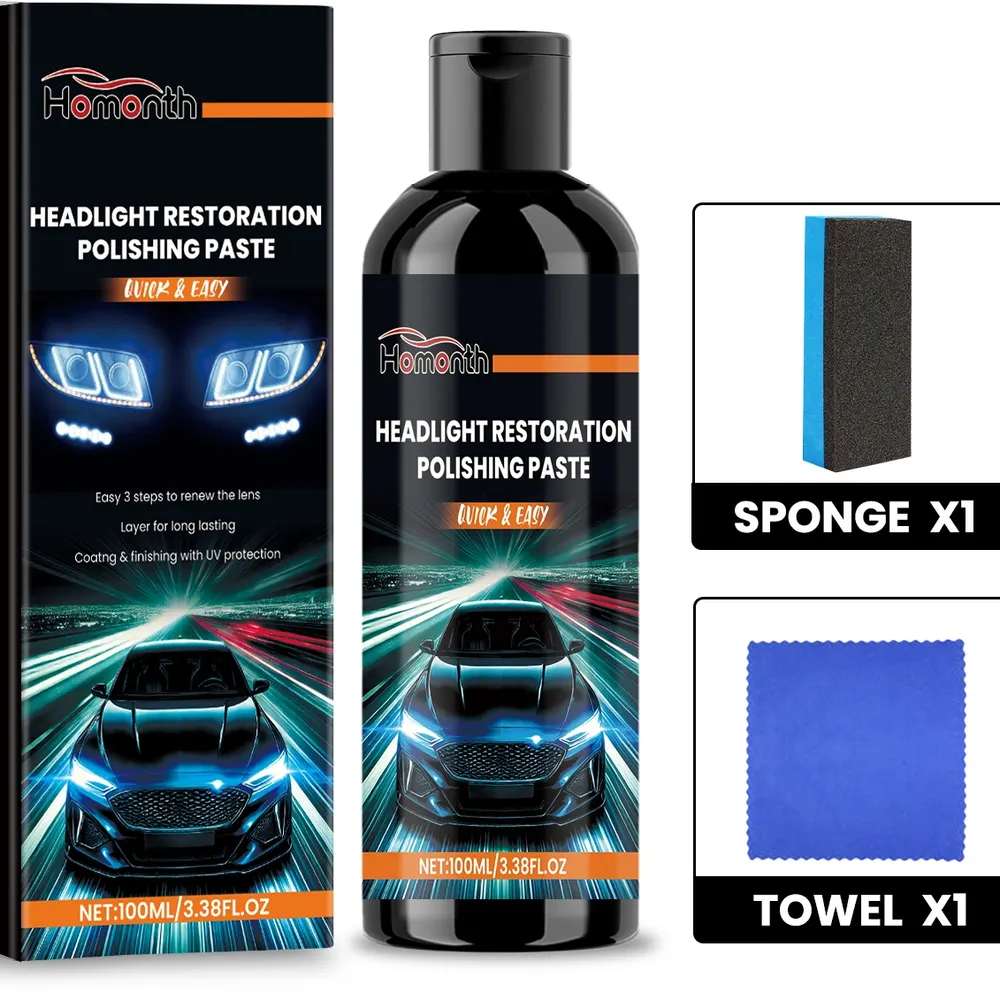 Creme de reparação para faróis de carro