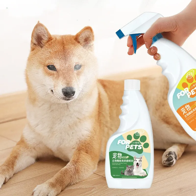 Spray desodorizante e antibacteriano com enzima biológica para animais de estimação, para remoção de odores e frescor, bactericida
