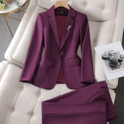 Traje casual novo de trabalho para primavera/outono, feminino, elegante e de alta qualidade, estilo de deusa