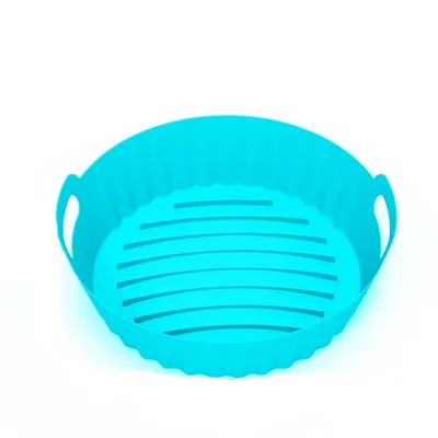 Tabuleiro de cozedura de silicone para fritadeira de ar