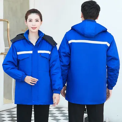 労働保護服セット、厚手 コットンジャケット、冷蔵庫用防寒コットン服