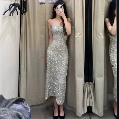 Vestido feminino sexy para reunião anual
