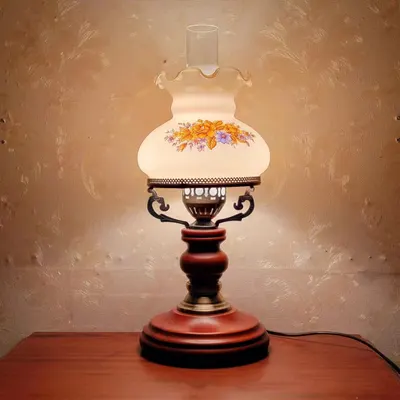 Amerikansk lantlig retro nostalgisk minimalistisk dekorativ bordslampa