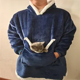 두꺼운 후드 잠옷 따뜻한 담요 후드 넓은