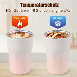 Hög estetik 316 rostfritt stål isoleringskopp med lanyard smart temperaturvisning kaffekopp bilportabel student vattenkopp