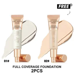Base de maquilhagem PHOFAY de cobertura total: leve e controladora de oleosidade, para um acabamento perfeito, 30ml