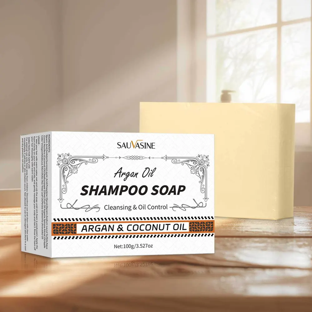 Межграничный шампунь-брусок Sauvasine с аргановым маслом 100 г