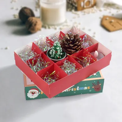 Caixa divertida de 12 grelhas de Natal