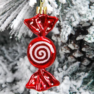 Julboll godis hängsmycke