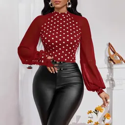 Top Feminino Novo Moda Patchwork, Comércio Externo Europeu e Americano, Transfronteiriço 2025