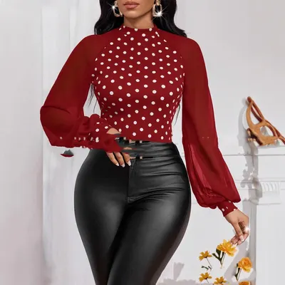 Top Feminino Novo Moda Patchwork, Comércio Externo Europeu e Americano, Transfronteiriço 2025