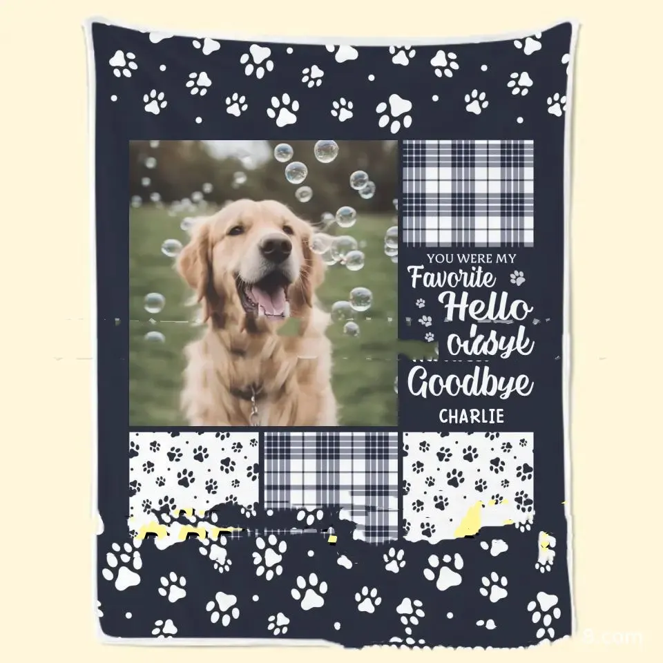 Hundfilt super mjuk flanell kreativ filt anpassa DIY
